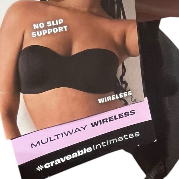 Maidenform Multiway Wireless Black Bra 2XL, NWT - Picture 3 of 9